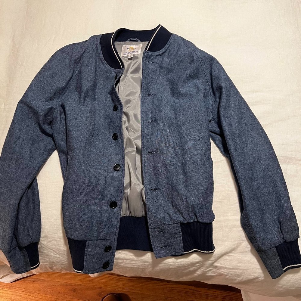 Golden Bear Varsity Jacket - Chambray